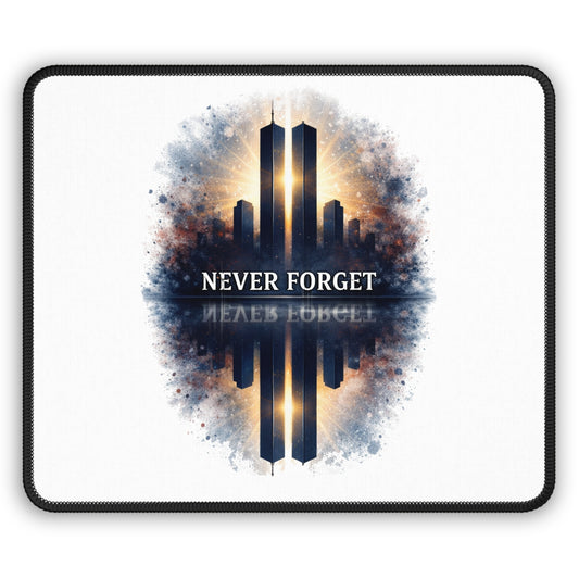 Never Forget Gaming Mouse Pad — 9/11 Tribute Skyline Memorial Mousepad