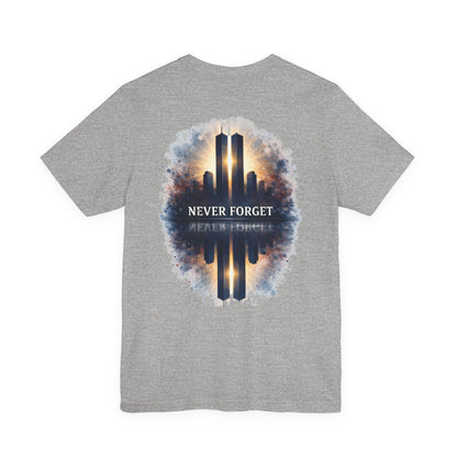 9/11 Never Forget Tee — World Trade Center Memorial Shirt