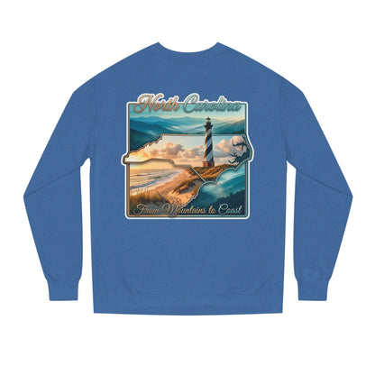 North Carolina Lighthouse Sweatshirt — From Mountains to Coast Scenic Crewneck