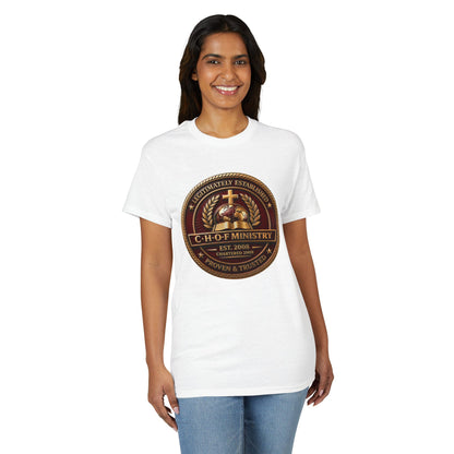 CHOF Ministry Logo T-Shirt — Established 2008 Christian Faith Tee