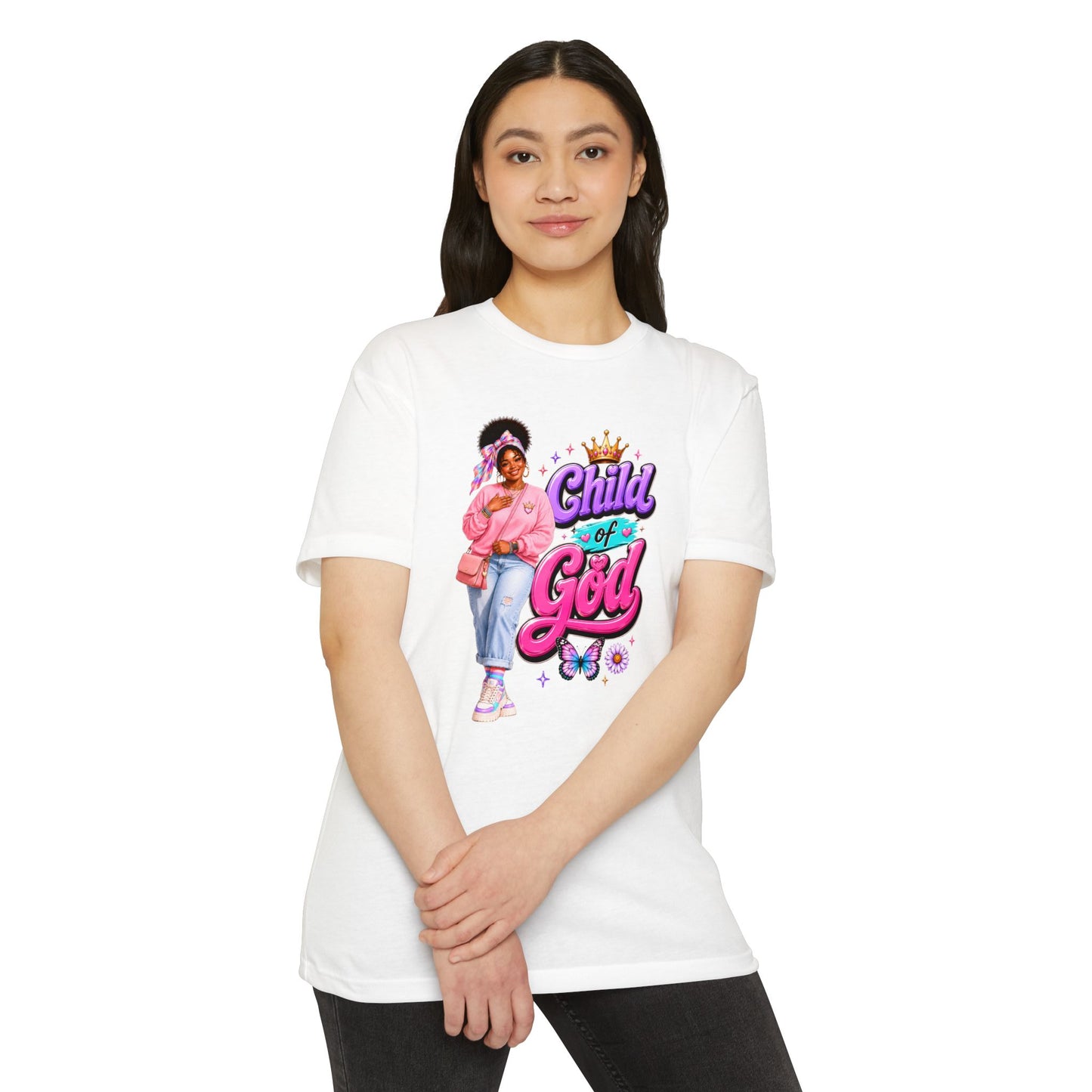 Child of God T-Shirt — Cute Pink Faith Graphic Tee for Girls
