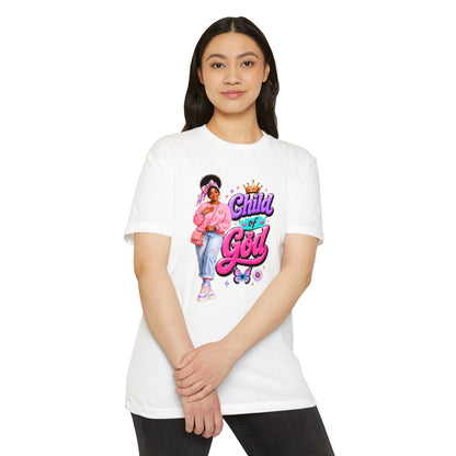 Child of God T-Shirt — Cute Pink Faith Graphic Tee for Girls