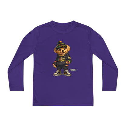 Youth Long Sleeve Tee — Streetwear Teddy Bear Graphic