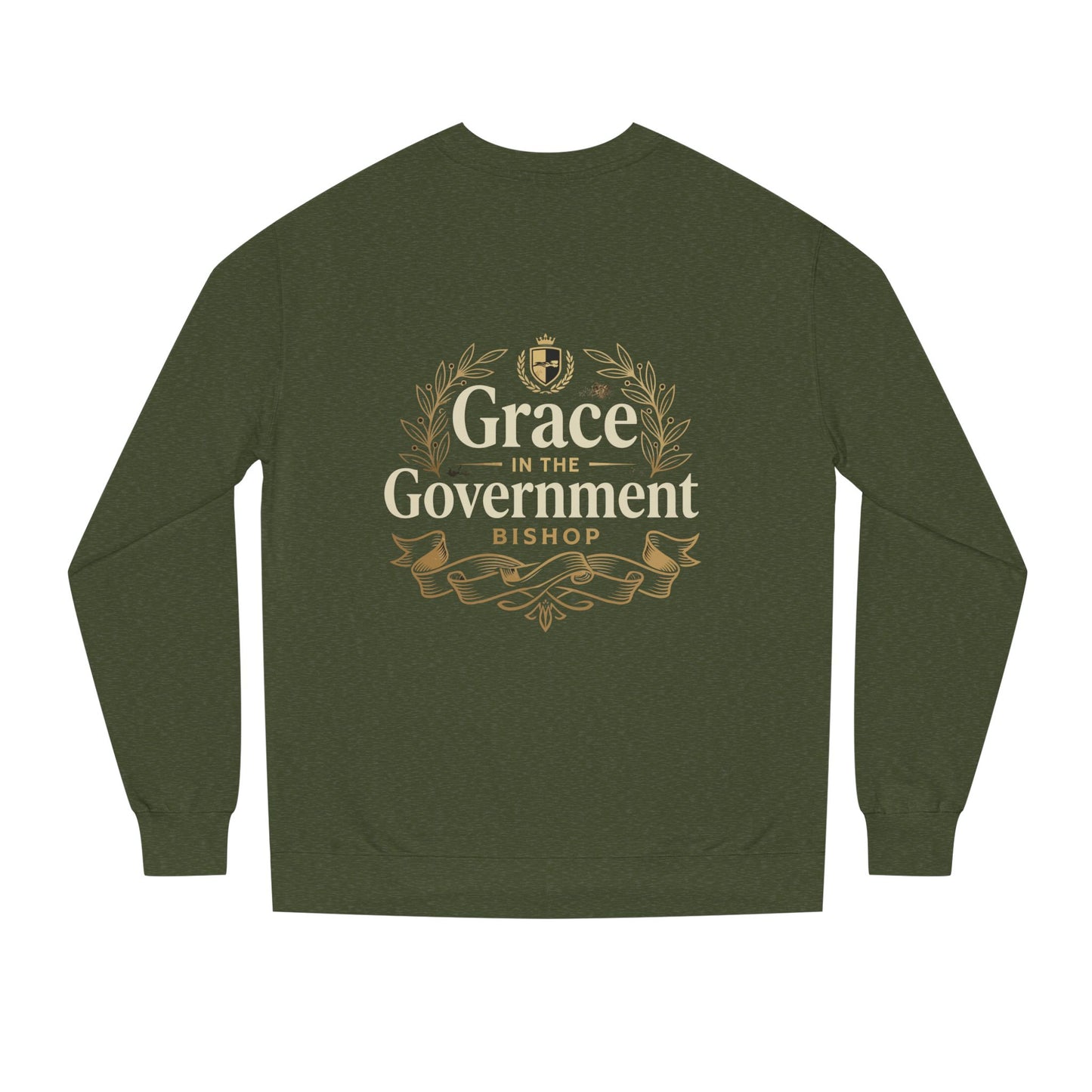 Grace in the Government Sweatshirt — Bishop Inspirational Christian Crewneck