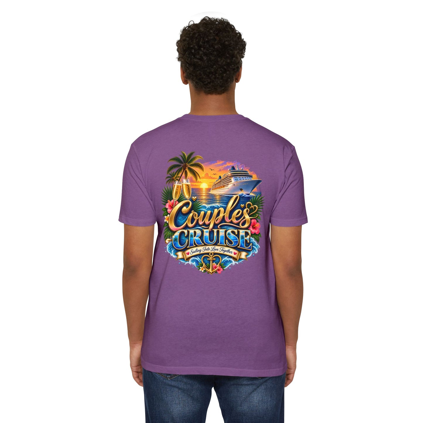 Couples Cruise T-Shirt — Tropical Cruise Vacation Graphic Tee