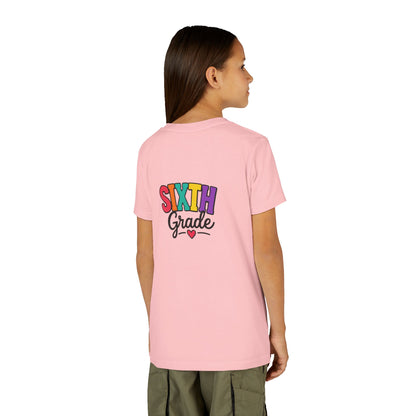 Sixth Grade Youth Tee – Colorful Back to School Shirt