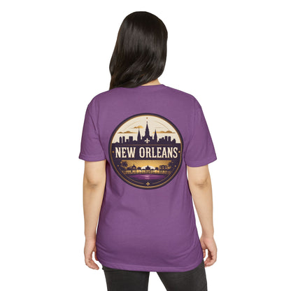 New Orleans Skyline T-Shirt — Retro Crescent City Circle Design