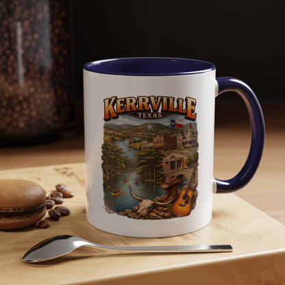 Kerrville Texas Souvenir Coffee Mug — Scenic Riverfront Design (11/15oz)