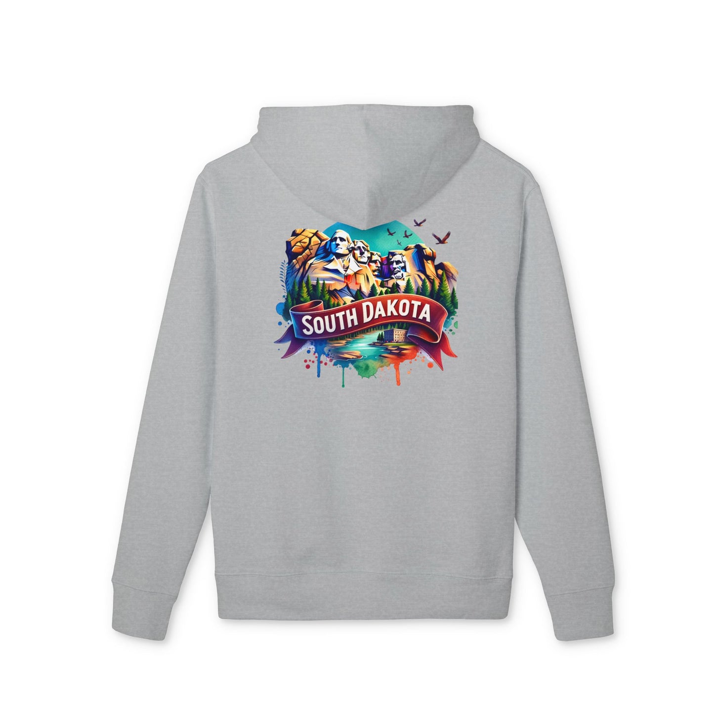 South Dakota Hoodie — Colorful Mount Rushmore Travel Sweatshirt