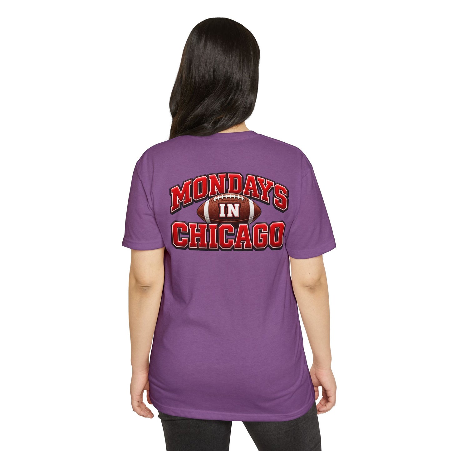 Mondays in Chicago Football T-Shirt