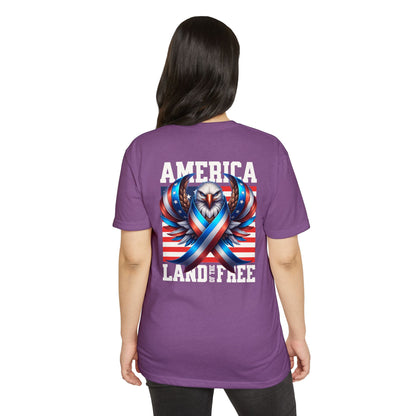 America Land of the Free Eagle Ribbon T-Shirt