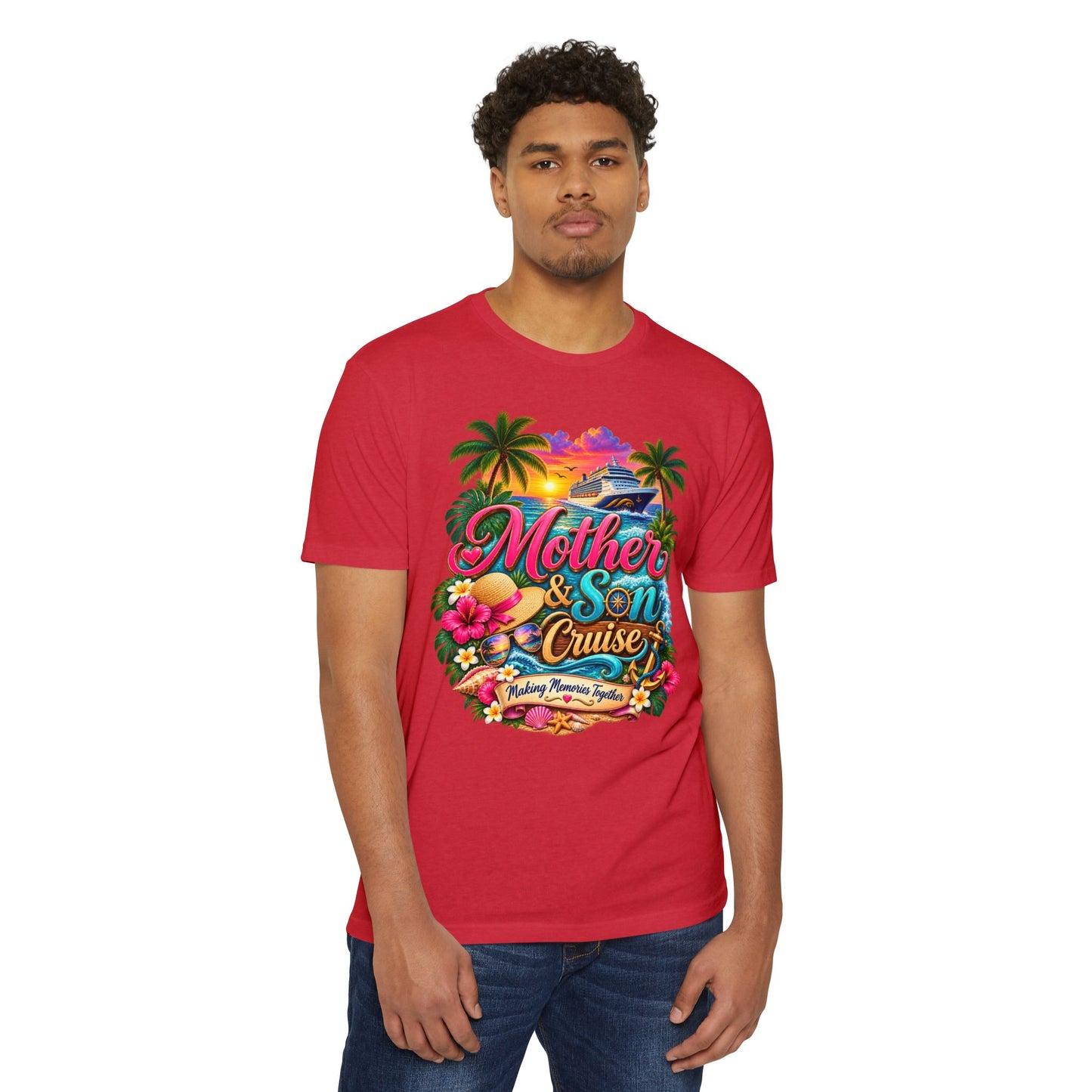 Mother & Son Cruise T-Shirt — Tropical Family Vacation Graphic Tee