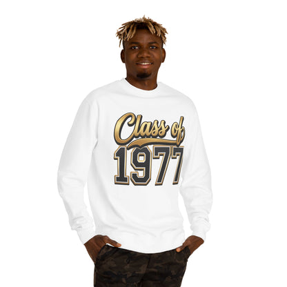 Class of 1977 Sweatshirt — Retro Graduation Reunion Crewneck