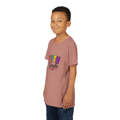 Fifth Grade Kids T‑Shirt – Colorful Back-to-School Tee with Heart