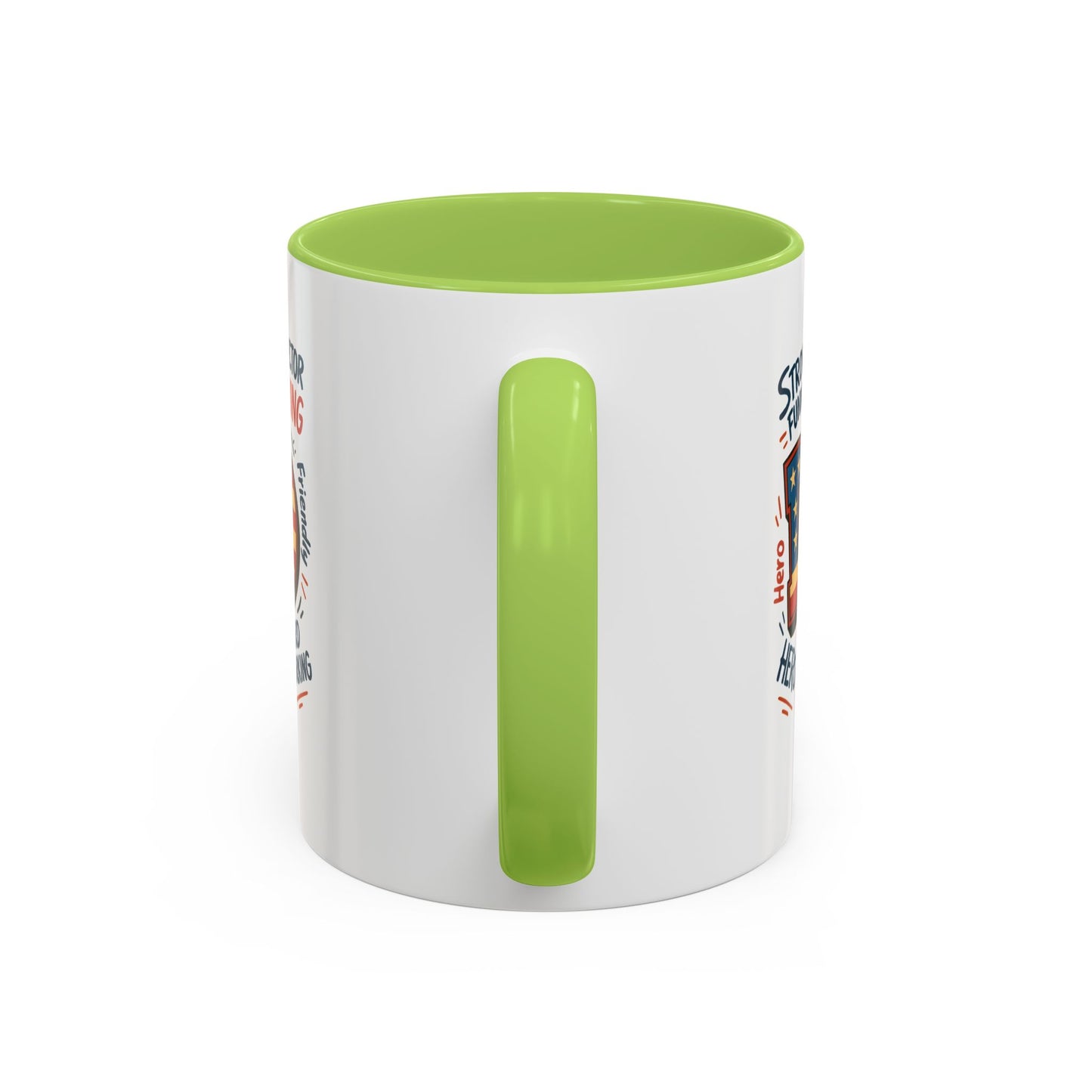 Dad Coffee Mug — Patriotic "DAD" Design with Loving, Hardworking, Protector Keywords (11/15oz Accent Mug)