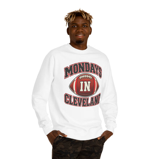 Mondays In Cleveland Football Sweatshirt