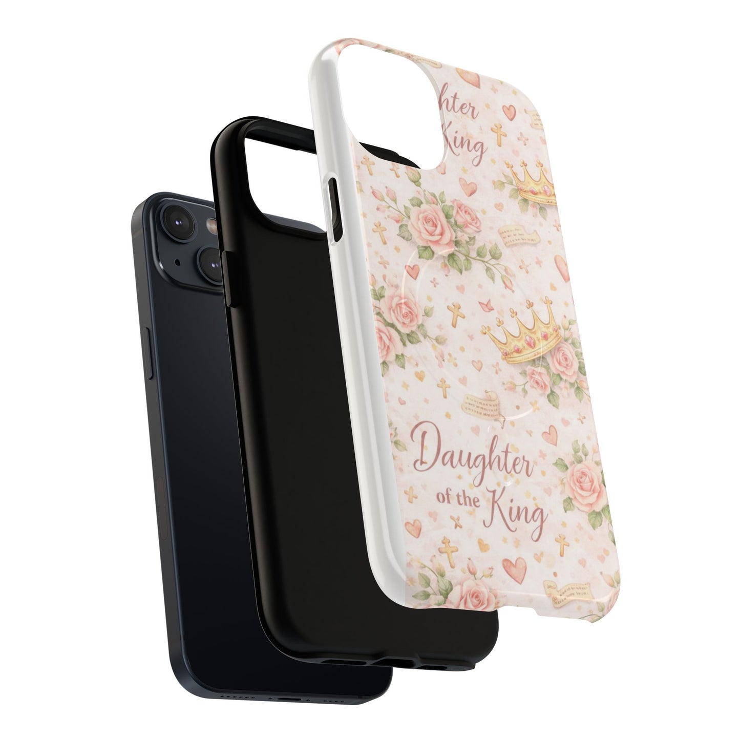 Daughter of the King Floral Phone Case — Tough Magnetic Protective Cover