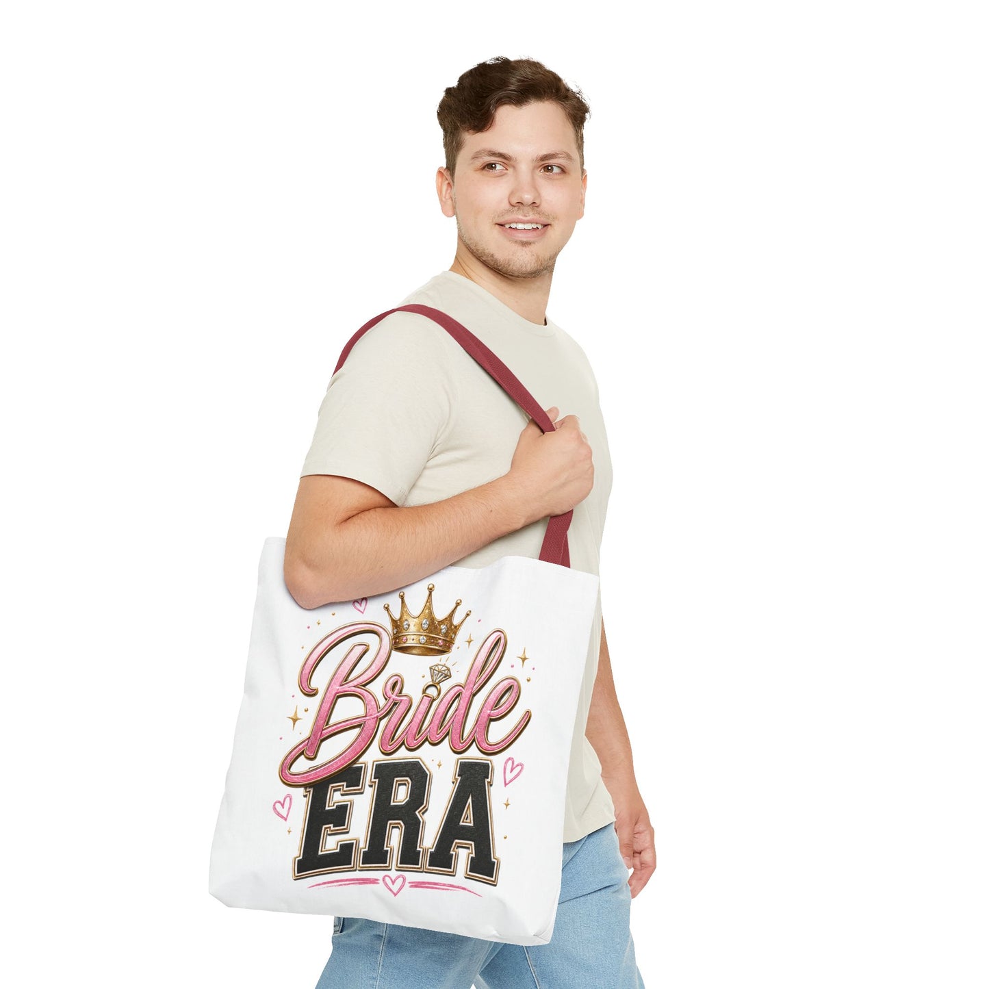 Bride Era Tote Bag — Bachelorette Bride Crown Tote for Bridal Shower & Wedding Weekend