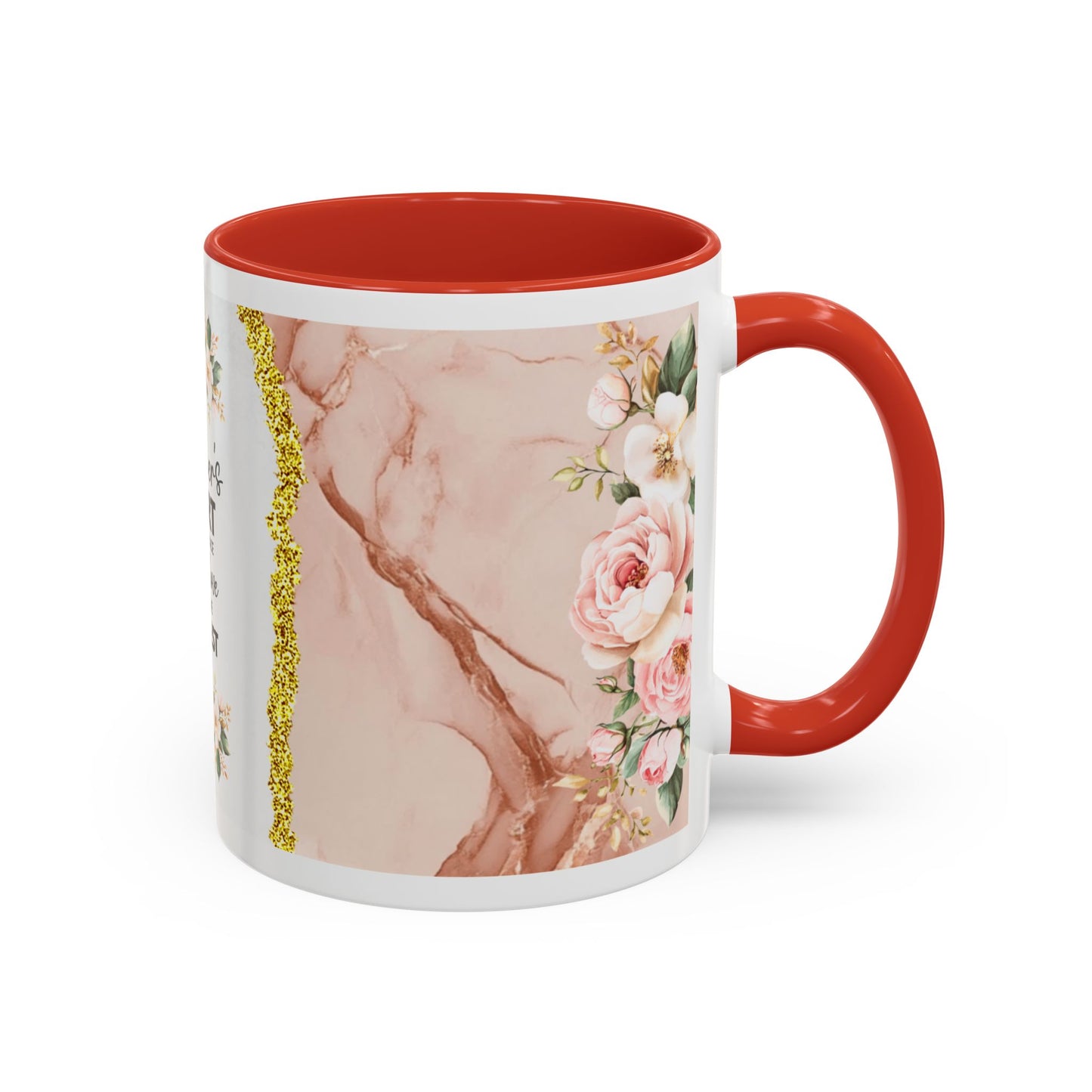 Mother's Heart Floral Accent Coffee Mug – “A Mother's Heart…Where Love Speaks the Loudest” (11/15oz)