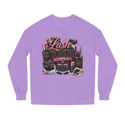 Eyelash Artist Crewneck Sweatshirt — “Lash Technician” Beauty Salon Graphic