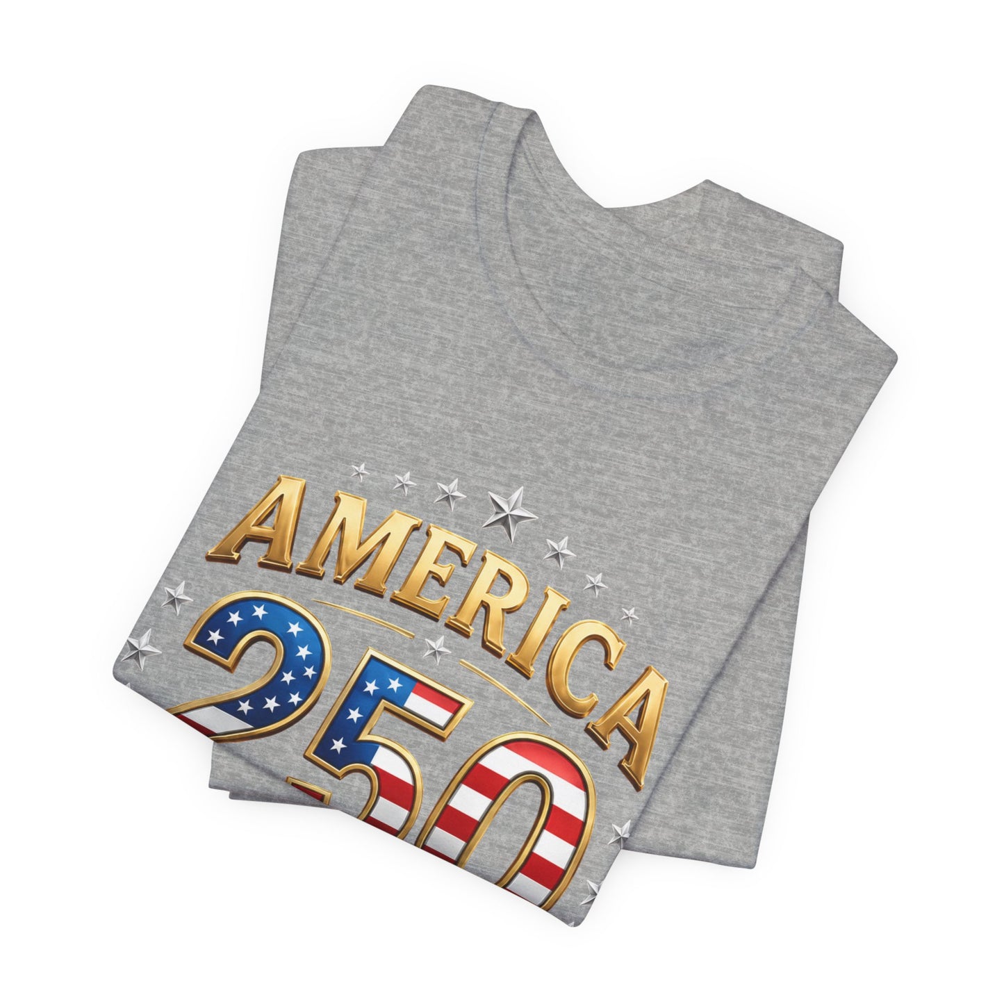 America 250 T-Shirt — Built by Generations 1776–2026 Patriotic Tee