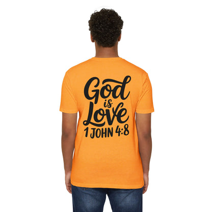God Is Love T-Shirt - 1 John 4:8 Inspirational Christian Tee