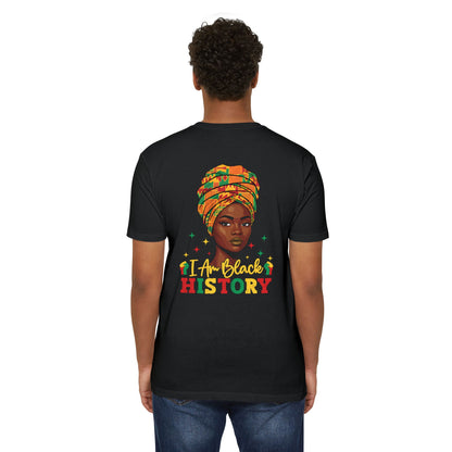 I Am Black History T-Shirt — Afrocentric Headwrap Pride Tee