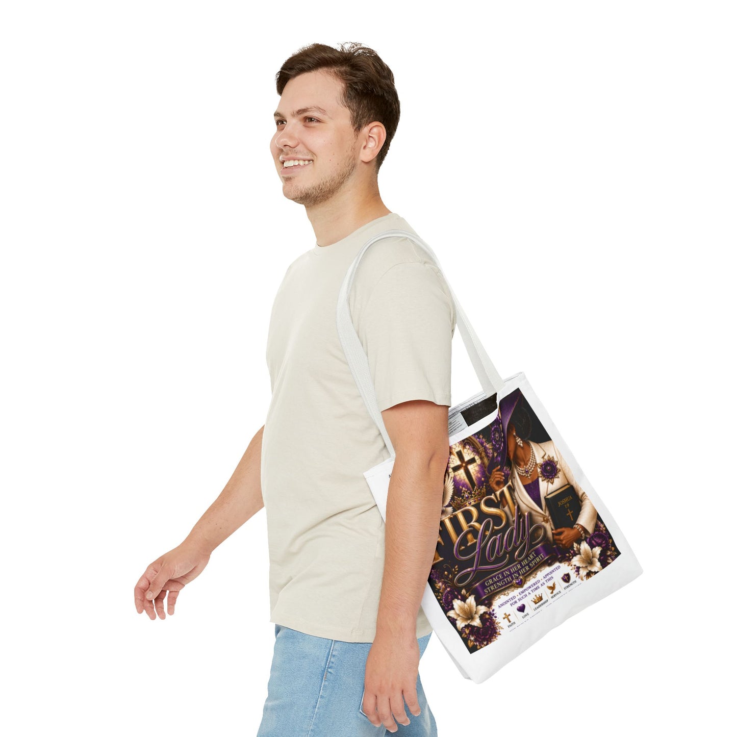 First Lady Christian Tote Bag – Faithful Grace Inspirational Church Purse