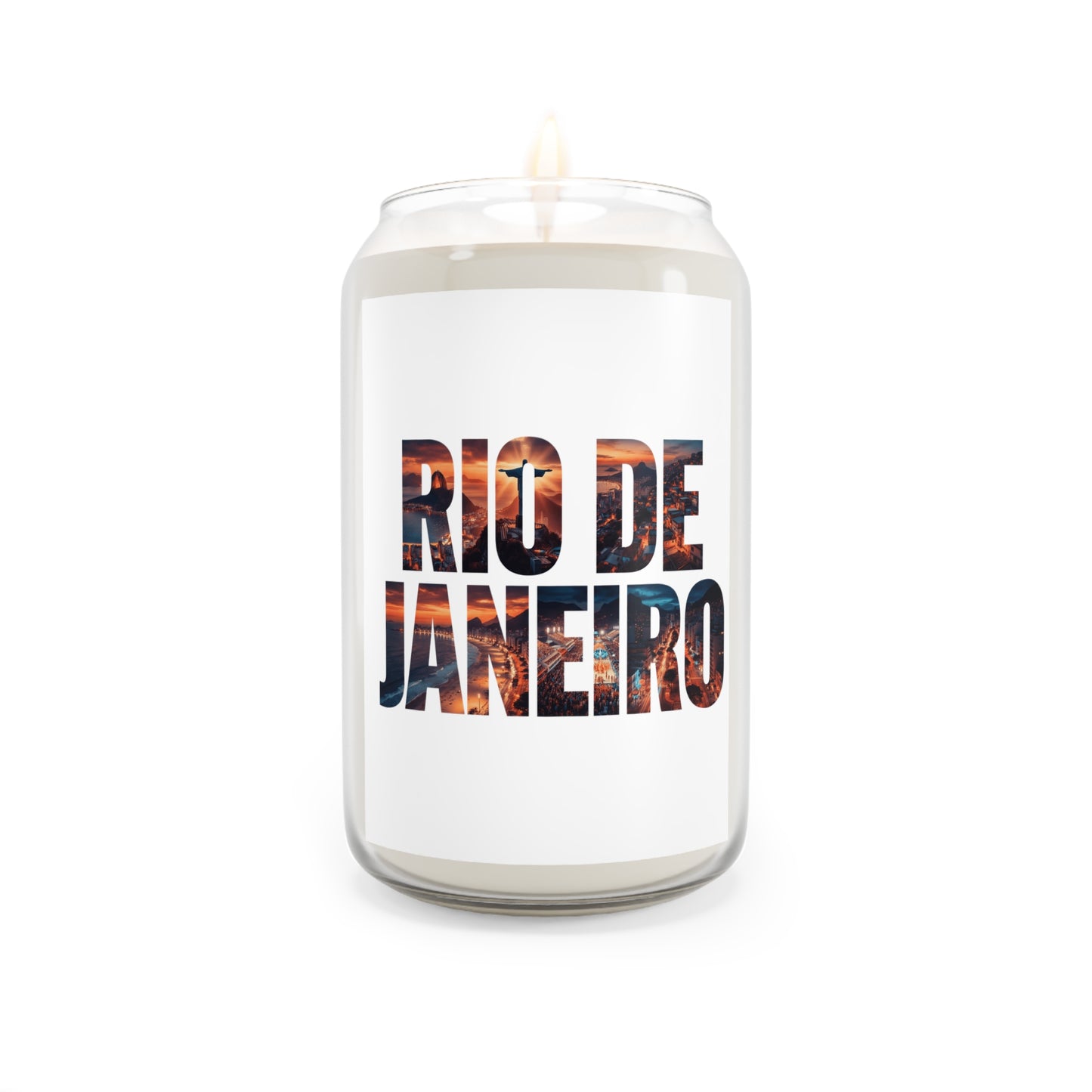 Rio de Janeiro Scented Soy Candle — 13.75 oz Tropical Beach Fragrance