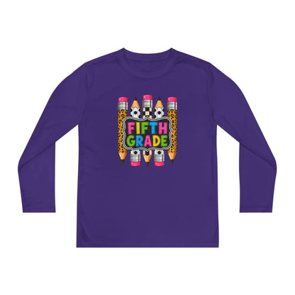 Fifth Grade Pencil Graphic Youth Long Sleeve Tee