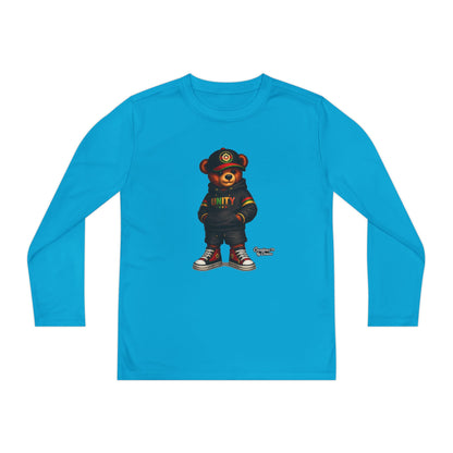 Youth Long Sleeve Tee — 'Unity' Streetwear Bear Graphic