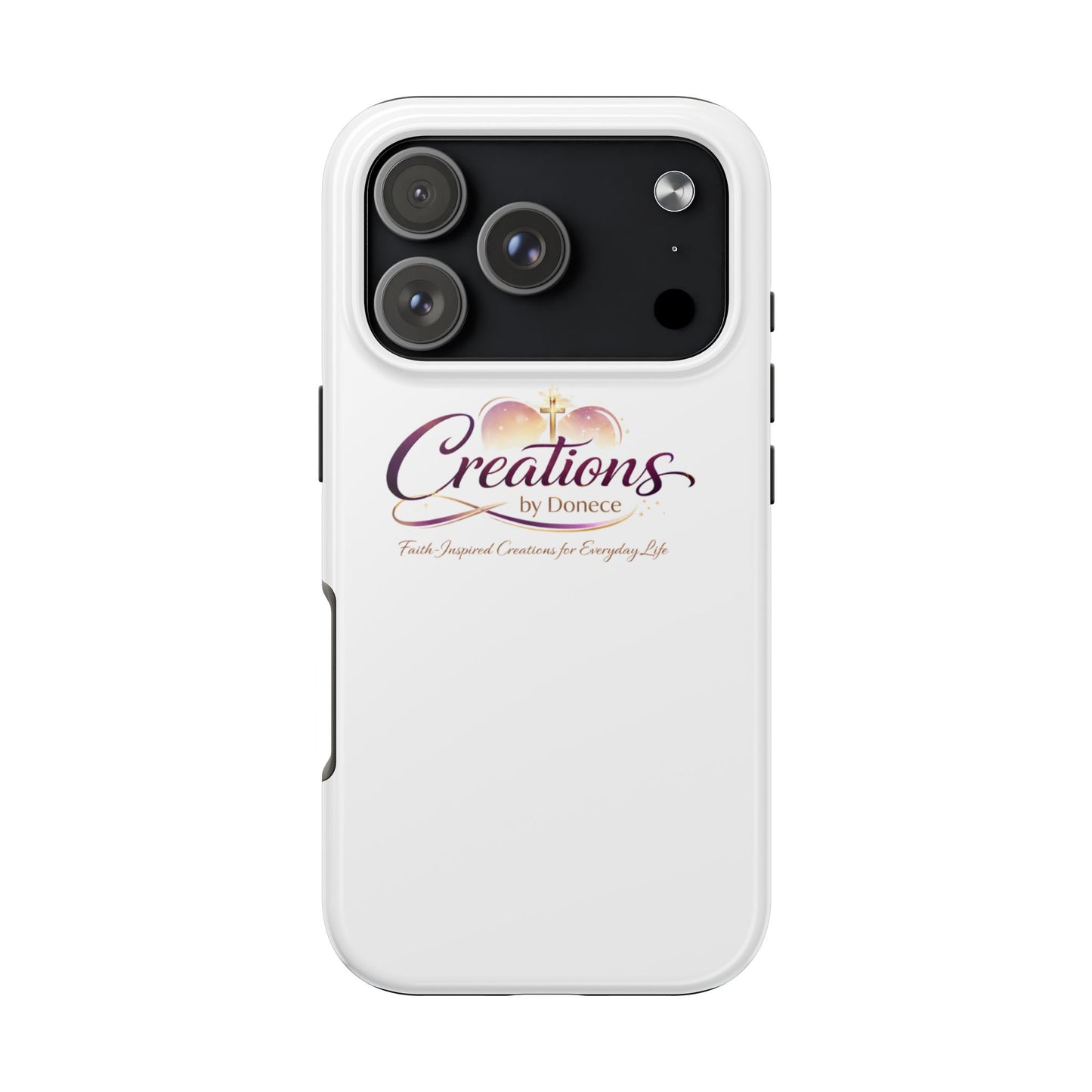 Tough Phone Case - "Creations by Donece" Logo Protective Cover