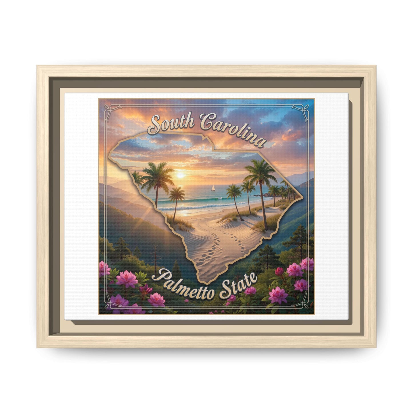 Matte Canvas, Framed (Multi-color)