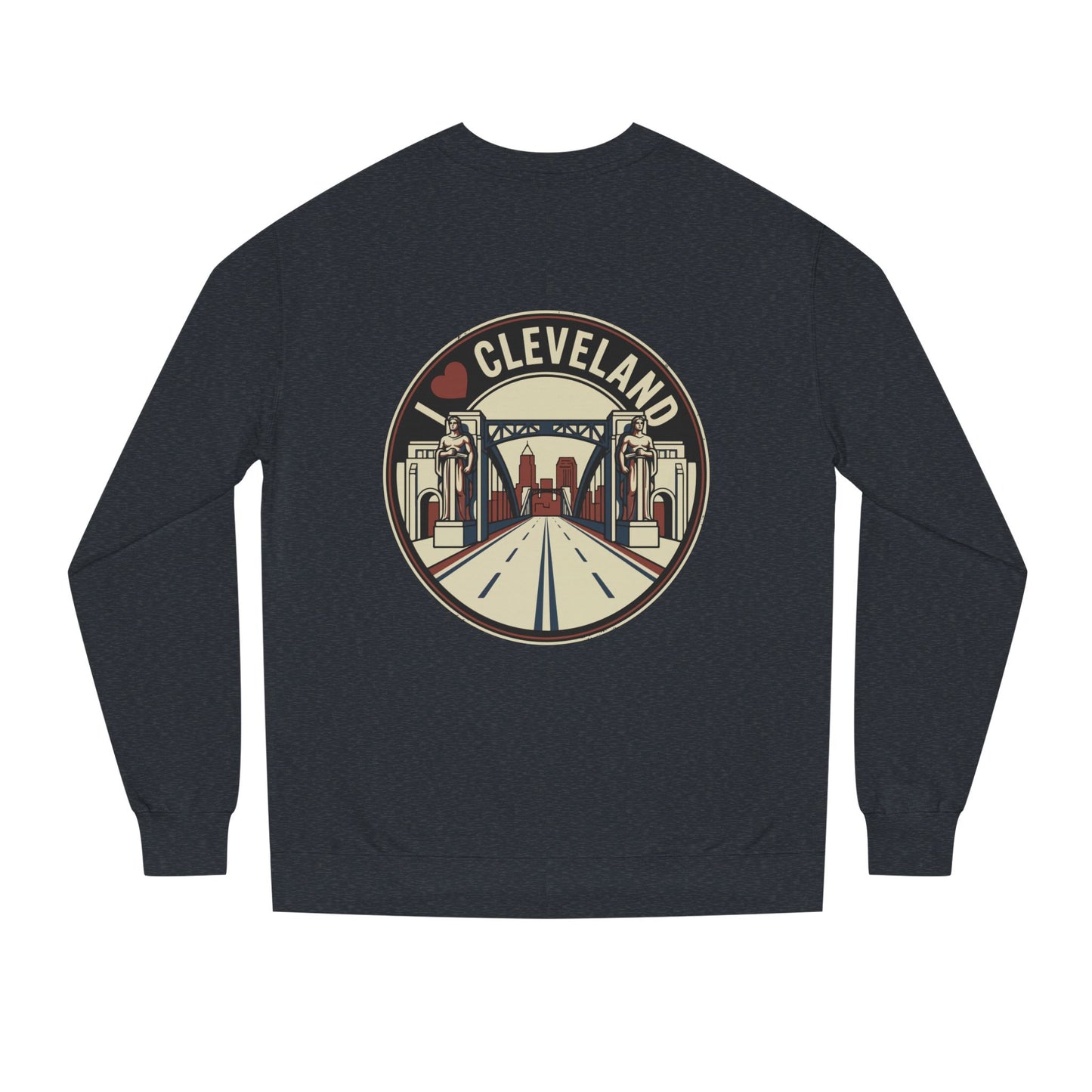 Cleveland Skyline Sweatshirt — I  Cleveland Retro City Crewneck