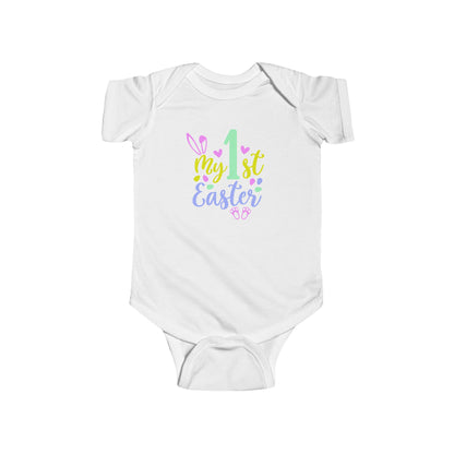 Baby Bodysuit "My 1st Easter" - Pastel Bunny First Easter Onesie