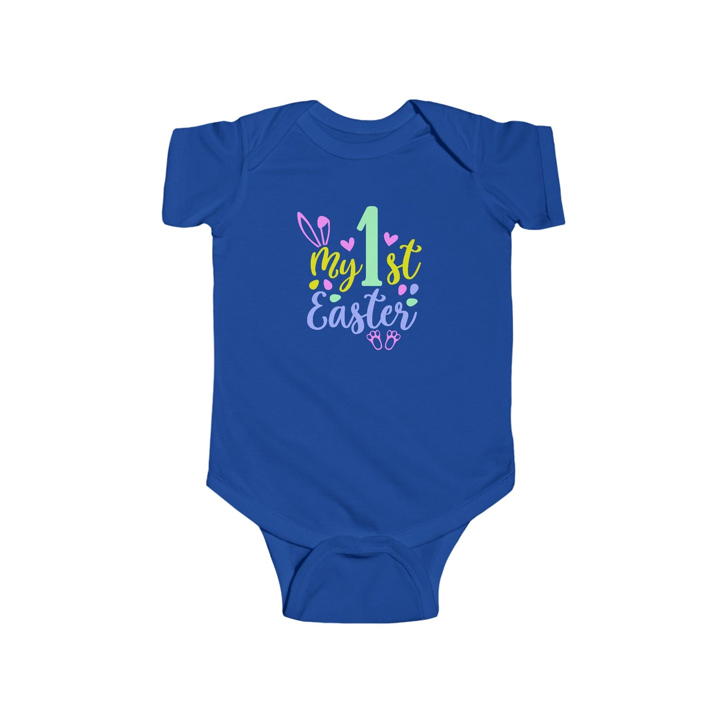Baby Bodysuit "My 1st Easter" - Pastel Bunny First Easter Onesie