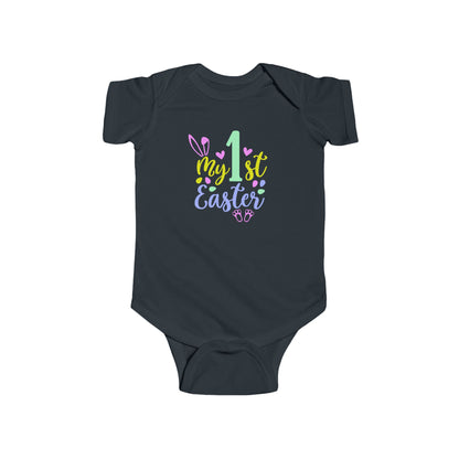 Baby Bodysuit "My 1st Easter" - Pastel Bunny First Easter Onesie