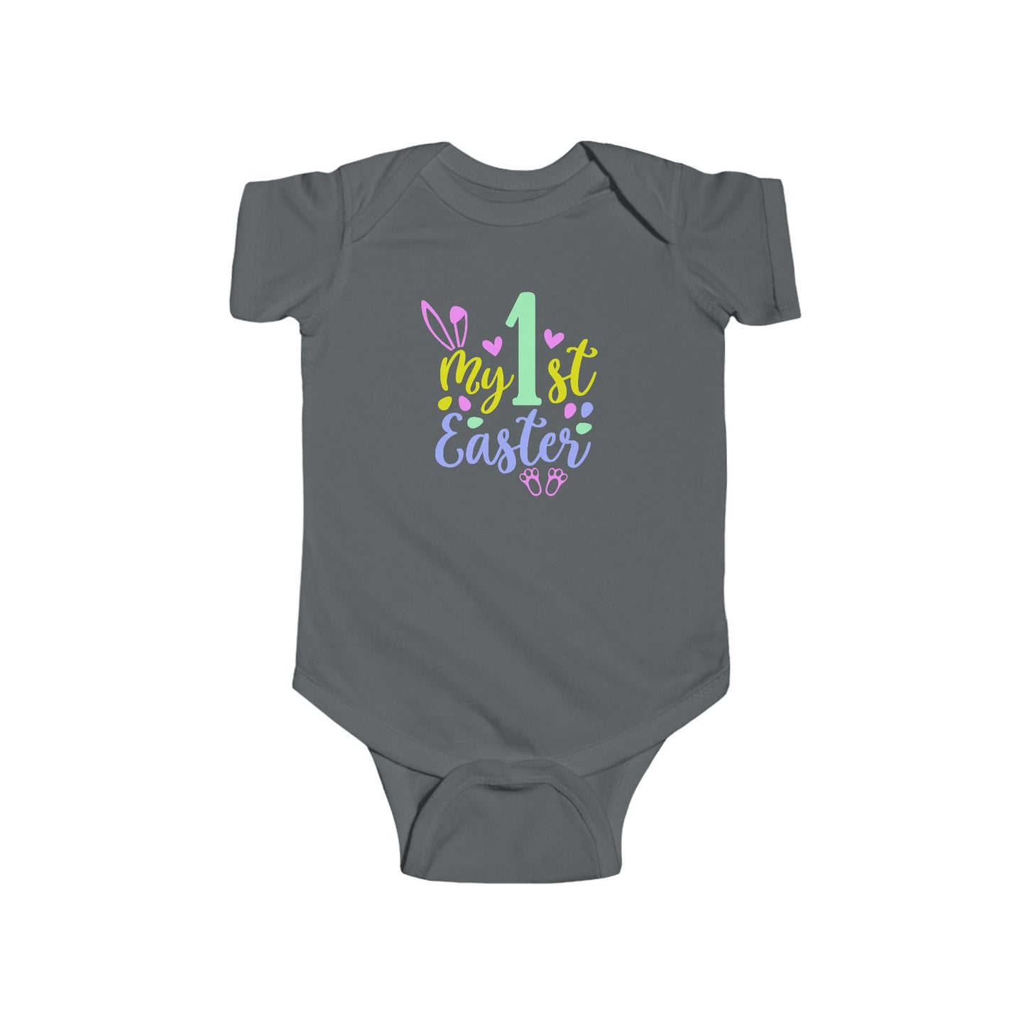 Baby Bodysuit "My 1st Easter" - Pastel Bunny First Easter Onesie