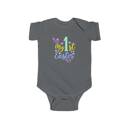 Baby Bodysuit "My 1st Easter" - Pastel Bunny First Easter Onesie
