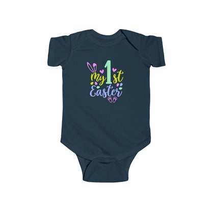 Baby Bodysuit "My 1st Easter" - Pastel Bunny First Easter Onesie