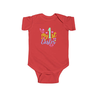 Baby Bodysuit "My 1st Easter" - Pastel Bunny First Easter Onesie