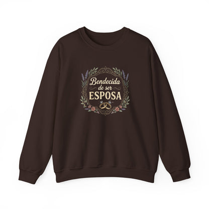 Bendecida de ser Esposa Sweatshirt