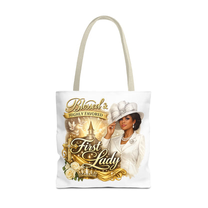 First Lady 'Blessed & Highly Favored' Tote Bag