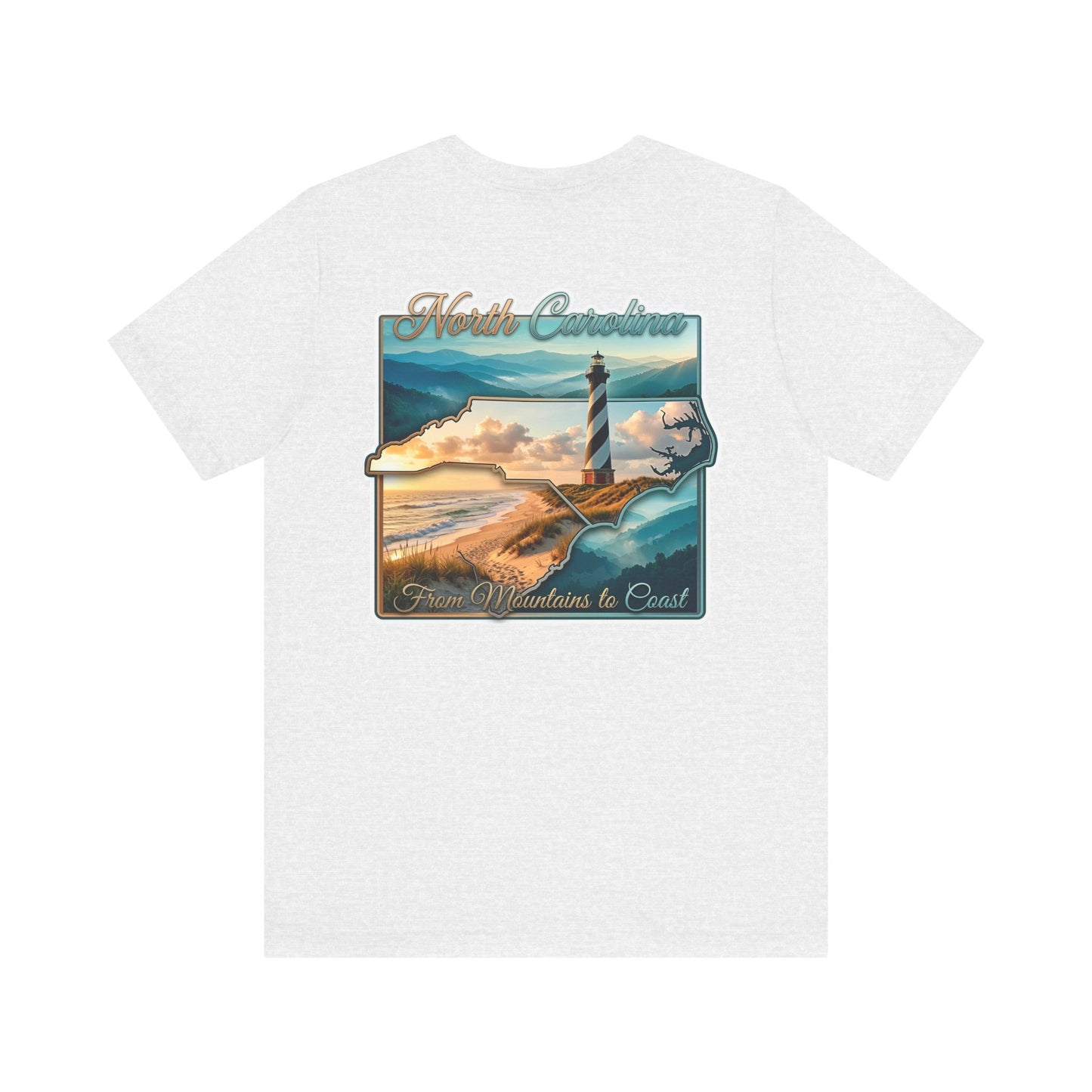 North Carolina Lighthouse Tee — From Mountains to Coast Scenic T-Shirt