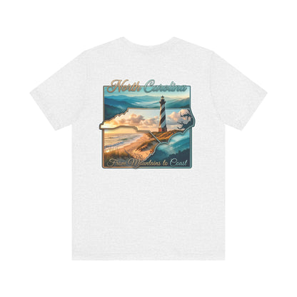 North Carolina Lighthouse Tee — From Mountains to Coast Scenic T-Shirt