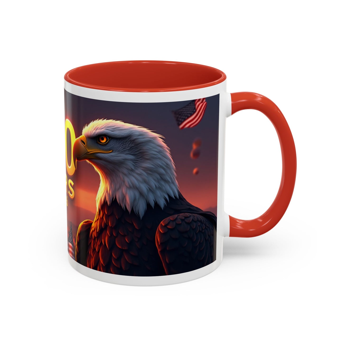 250 Years 1776–2026 Eagle Coffee Mug — Patriotic Anniversary 250th USA Celebration