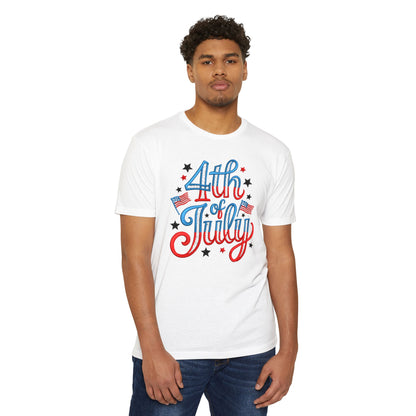 4th of July T-Shirt — Retro Patriotic Stars & Flags Tee