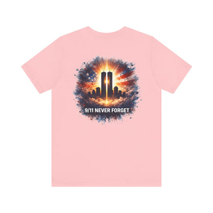 9/11 Never Forget T-Shirt — Twin Towers Tribute Tee