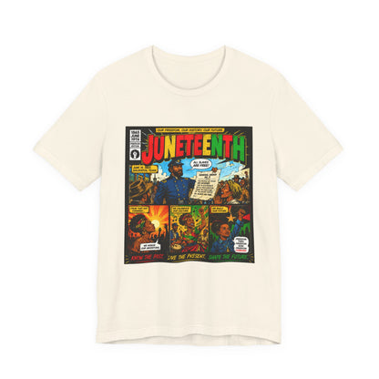 Juneteenth Comic-Style T-Shirt — Retro Celebration Tee