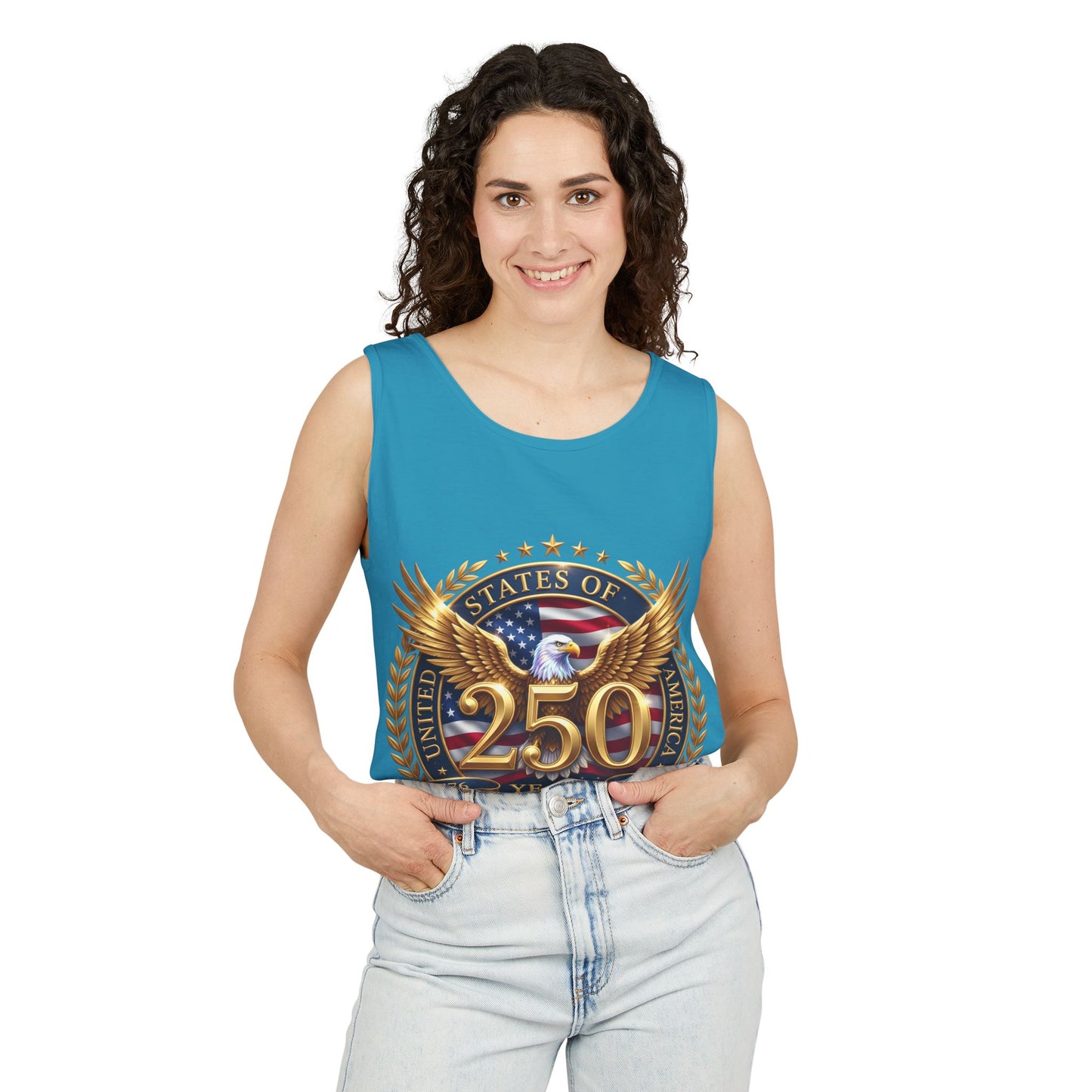 250 Years Anniversary Eagle Tank Top — United States Bicentennial Celebration Tee